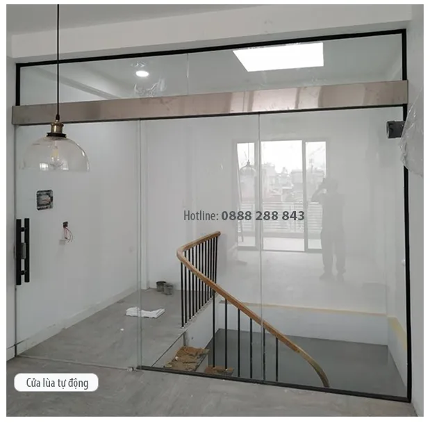 Cửa lùa tự động/CTĐ57 Cửa kính lùa tự động