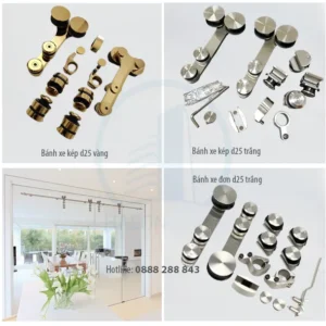 Phụ kiện cửa lùa phi 25/CL36