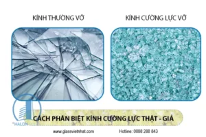 Nhận biết kính cường lực và kính thường