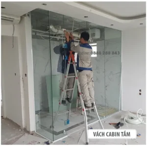 Vách kính nhà tắm
