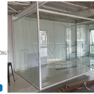 Cửa kính cường lực 2 cánh/MQ59 cua kinh cuong luc 1 canh ngan phong 10