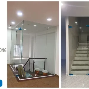 Cửa kính cường lực 2 cánh/MQ59 cua kinh cuong luc 1 canh ngan phong 2